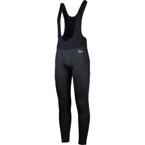 Rogelli - Softshell Bibshort Collant Fondo, Zwart / Zwart - Met zeem - maat 3XL