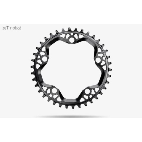 Absoluteblack Cx Round 110/5bcd Ring Black - Universal 38t