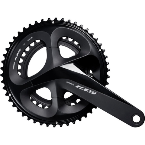 Crankstel Shimano 105 FC-R7000 2x11 speed 172,5/53-39 holle as - zwart