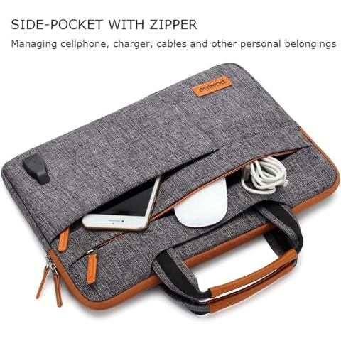 laptoptas, grote capaciteit, uitbreidbare aktetas voor dames en heren, zakelijk kantoor, reizen, waterafstotende laptoptas, computertas/ 14.17 x 10.43 x 0.98 inches