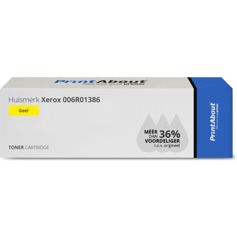 PrintAbout huismerk Toner 006R01386 Geel Extra hoge capaciteit geschikt voor Xerox