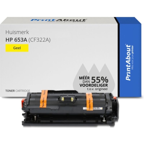 PrintAbout huismerk Toner 653A (CF322A) Geel geschikt voor HP