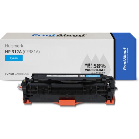 HP 312A (CF381A) toner cyaan Huismerk