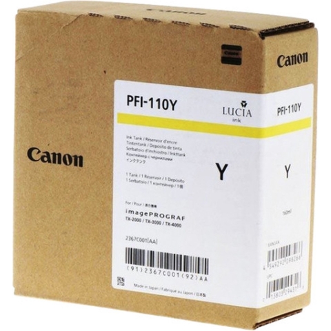 Inktcartridge Canon PFI-110 geel
