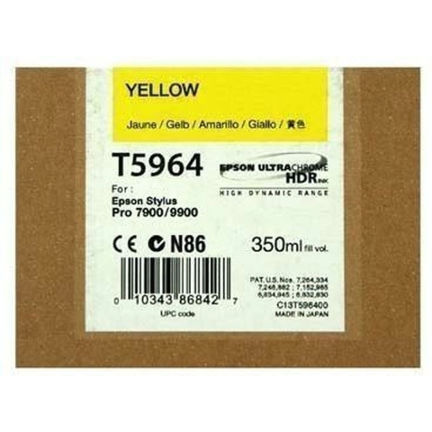 Epson inktpatroon Yellow T596400 UltraChrome HDR 350 ml