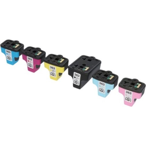 PrintAbout - Inktcartridge / Alternatief voor de HP C8721EE (nr 363) / 6 Kleuren