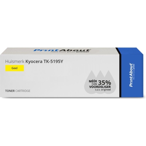 PrintAbout huismerk Toner TK-5195Y Geel geschikt voor Kyocera