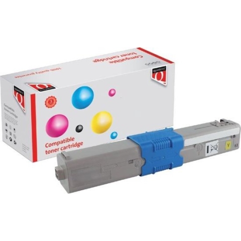 Tonercartridge Quantore alternatief tbv Oki 44973533 geel