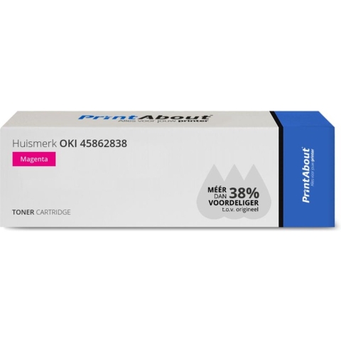 PrintAbout huismerk Toner 45862838 Magenta geschikt voor OKI