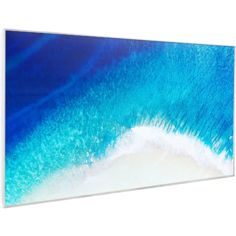 Klarstein Wonderwall Air Art Strand Infraroodverwarming - 101 X 60 Cm - 600 W - Designoppervlak - Ir Comfortheat - Wandmontage - Openwindow Detection - Ideaal Voor Mensen Met Een Allergie: Geen Opwaaiend Stof - Thermostaat - Ip54 - Afstandsbediening