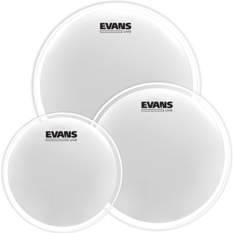Evans UV2 Coated Tom Pack Fusion - Drumvellen set
