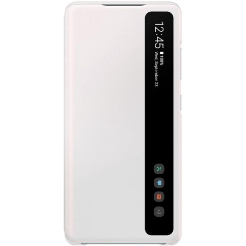 Samsung Smart Clear View Hoesje - geschikt voor Samsung Galaxy S20FE - Wit
