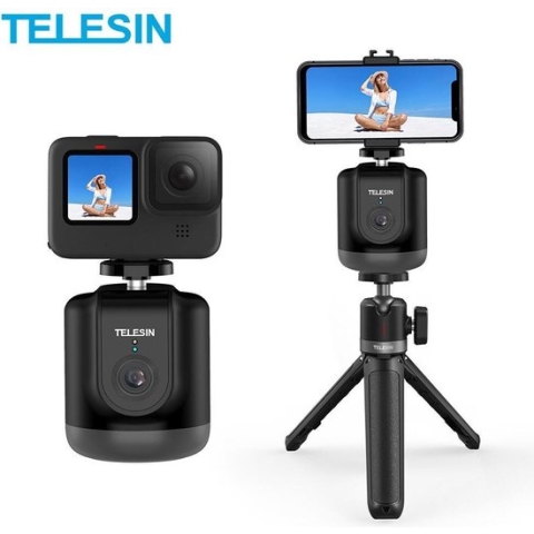 Telesin Smart Volgen Pan-Tilt Gimbal Selfie 360° Rotatie Auto Gezicht Object Tracking