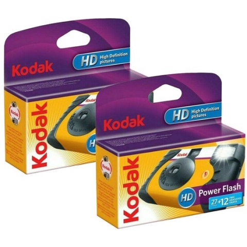 Kodak Power Flash Wegwerpcamera Met ingebouwde flitser 39 opnames 2 stuks