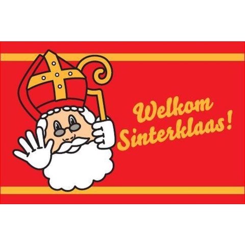 Vlag Welkom Sinterklaas 200x300cm