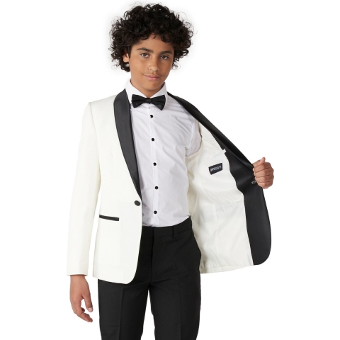 OppoSuits Pearly White - Tieners Tuxedo - Chique - Maat: 14 jaar
