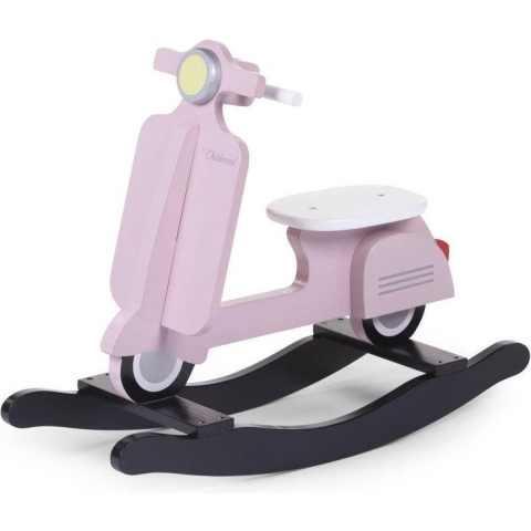 Schommel Scooter - MDF - Roze Zwart