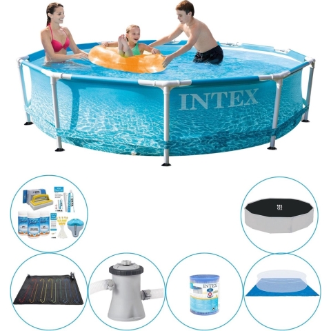 Metal Frame Rond Strandzijde 305x76 cm - Slimme Zwembad Deal