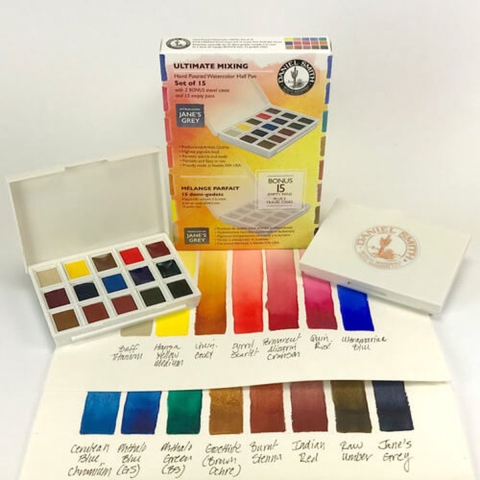 Daniel Smith Aquarelverf - Professionele Kwaliteit Aquarelverf 15 Kleuren - De Ultieme Aquarel Set