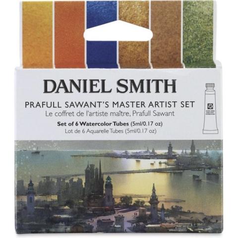 Daniel Smith Aquarelverf - Professionele Aquarel Verf - Watercolour 5ml Prafull Sawant Master Artist Set with 6 Tubes