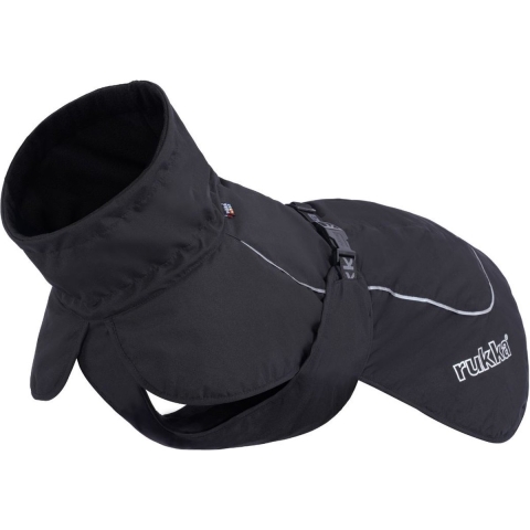 Rukka Pets Stormy ECO Coat - Winterjas voor honden - Gerecycled materiaal - 9 maten - Zwart - Kleur: Zwart, Maat: Maat 40