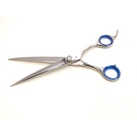 Gebogen ergonomische trimschaar met microblad maat 8.5 specifiek voor dieren Japans - 8.5 inch - RVS - Roestvrijstaal - Met gratis etui
