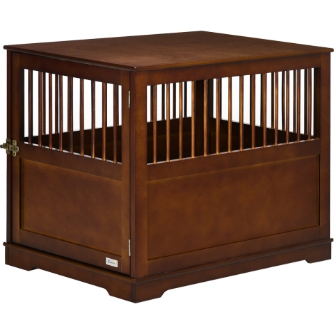 PawHut Hondenkooi met een houten design D02-135V00