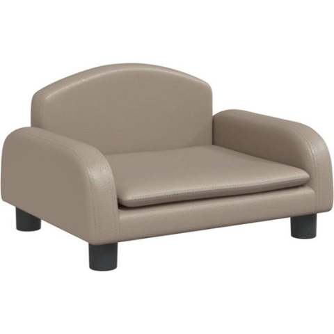 vidaXL-Hondenmand-50x40x30-cm-kunstleer-cappuccinokleurig