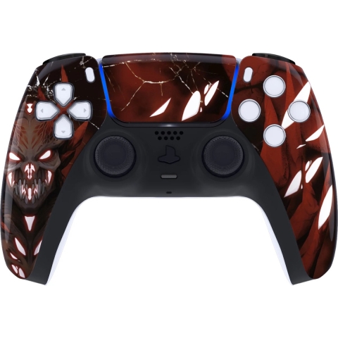 Clever Dualsense 5 Glow in the Dark Scarlet Demon Controller