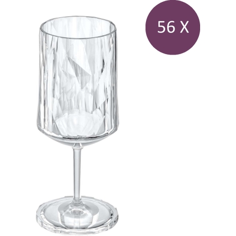 Koziol - Superglas Club No. 4 Wijnglas 300 ml Set van 56 Stuks - Kunststof - Transparant