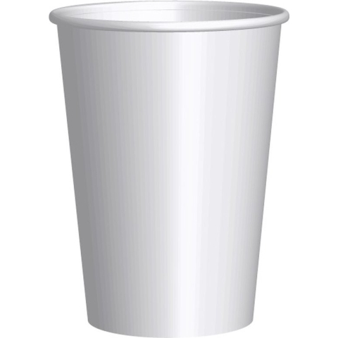 Witte kartonnen bekers To-Go Wit 300cc/12oz - 1.000 stuks.