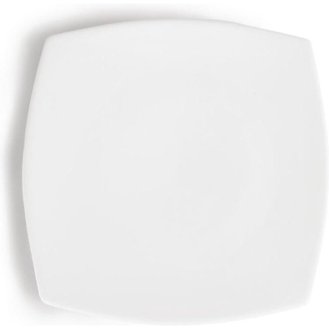 Olympia Whiteware vierkante borden met afgeronde hoeken |18,5x18,5 cm | 6 Stuks