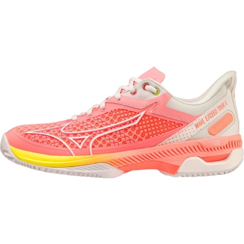 Mizuno Tennisschoen Padelschoen Wave Exceed Tour 5 CC Dames Roze