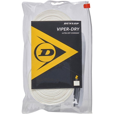Dunlop D Tac Viper Dry Overgrip 30 St. Wit - Grip - Multi