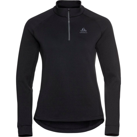 Odlo Middenlaag Loopshirt Halve Rits BERRA ZWART - Maat L
