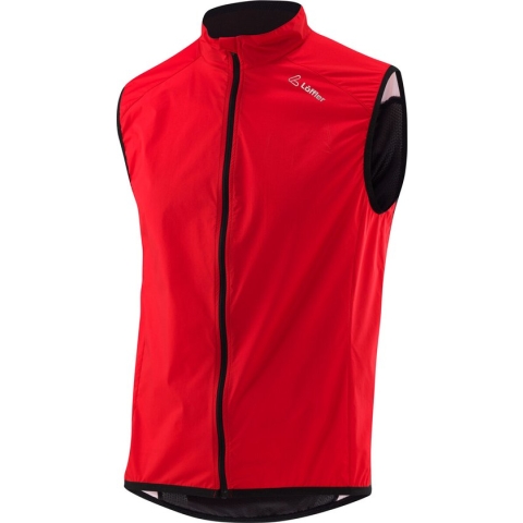 Loeffler fietsvest zonder mouwen M Bike Vest WPM Pocket - Rood - 56