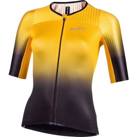 Nalini New Ergo Fit Korte Mouwen Fietsshirt Geel S Vrouw
