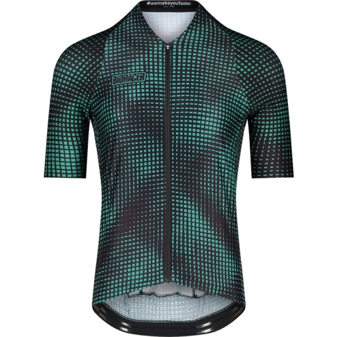 BIORACER Fietsshirt Heren - Fietskledij Icon Optic Art - Wielrennen - Groen S