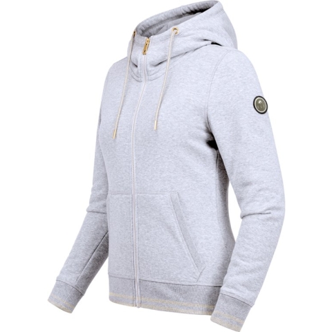 Ruiter Hoodie Jas met rits en kangoeroezak steengrijs