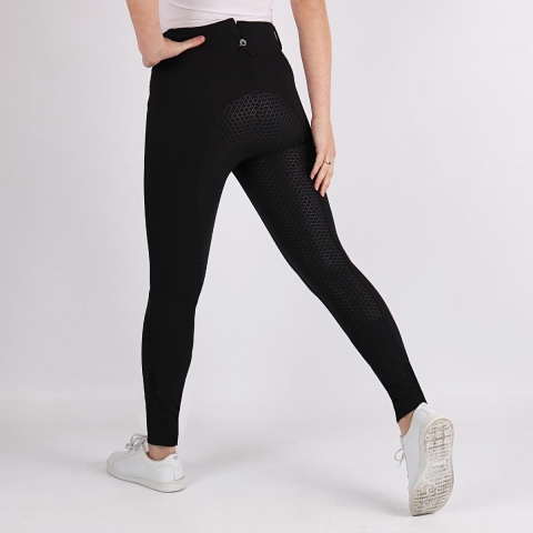 Montar Rijbroek Molly Hightwaist 2.0 Full Grip Zwart - 44