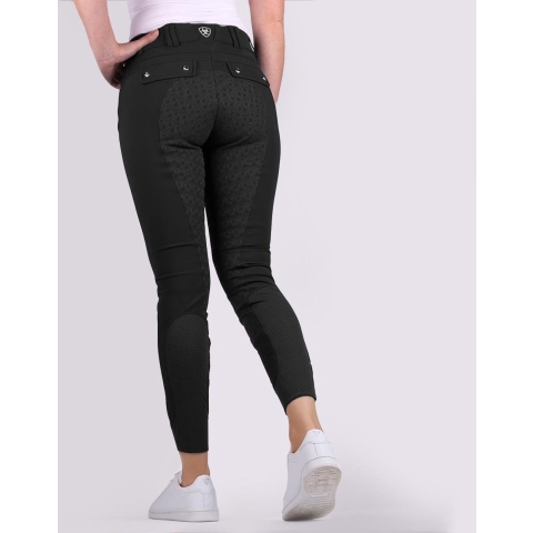 Ariat Rijbroek Tri Factor Regular Siliconen Zwart - 42