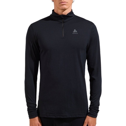 Odlo Natural Merino 200 Half Zip Turtle Neck LS Thermoshirt Mannen - Maat M