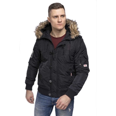 Lonsdale Jarreth Jasje Zwart 3XL Man