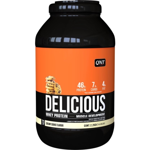 QNT Delicious Whey|Protein Eiwitpoeder|Eiwitshake|2.2kg|Cookies