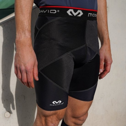 Cross compressieshort met heupband