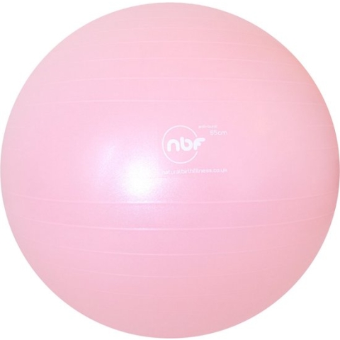 Birth Ball - 65 cm - roze - Natural Birth & Fitness Ball met pomp - Zwangerschapsbal - Zitbal