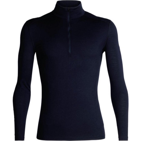 Icebreaker 200 Oasis Longsleeve met 1/2 rits Heren, blauw Maat XL
