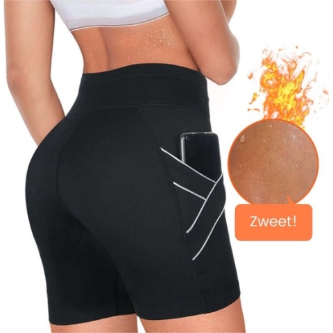 Sauna Broek – Kort | Compressie Legging | Met Zak | Thermisch | Afslankbroek | Neopreen Afslankbroek (2023)