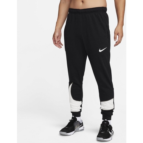 Nike Sportswear Dry-Fit Fleece Pant Black White Maat M