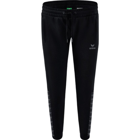 Erima Essential Team Sweatbroek Dames - Zwart / Slate Grey | Maat: 34